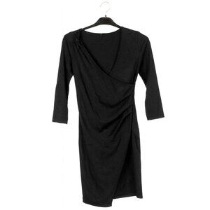 Elegant Black Wrap Dress